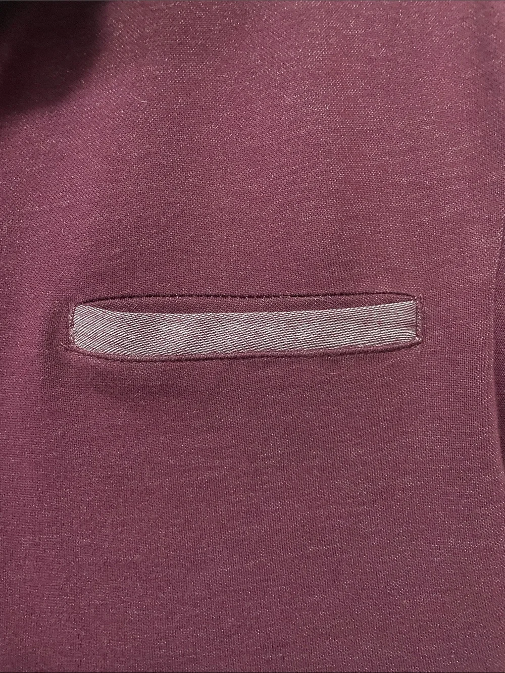 Banana Republic Men's Maroon Polo with Heather Trim